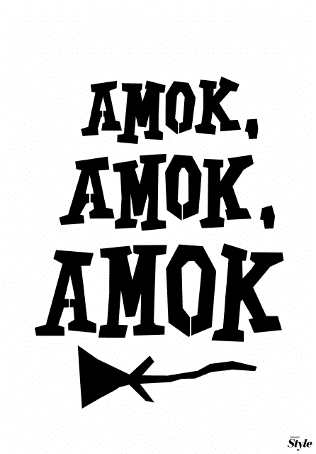 Amok Amok Amok Poster Template