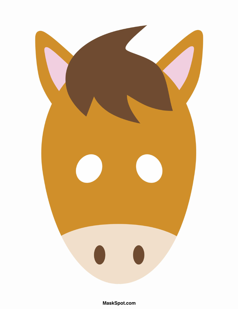 Horse Mask Template Sad Download Printable PDF Templateroller