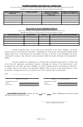 Sworn Statement of Assets Liabilities and Net Worth, Page 2