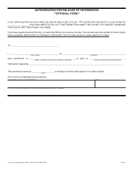 Form CW2200 Request for Verification - California, Page 3