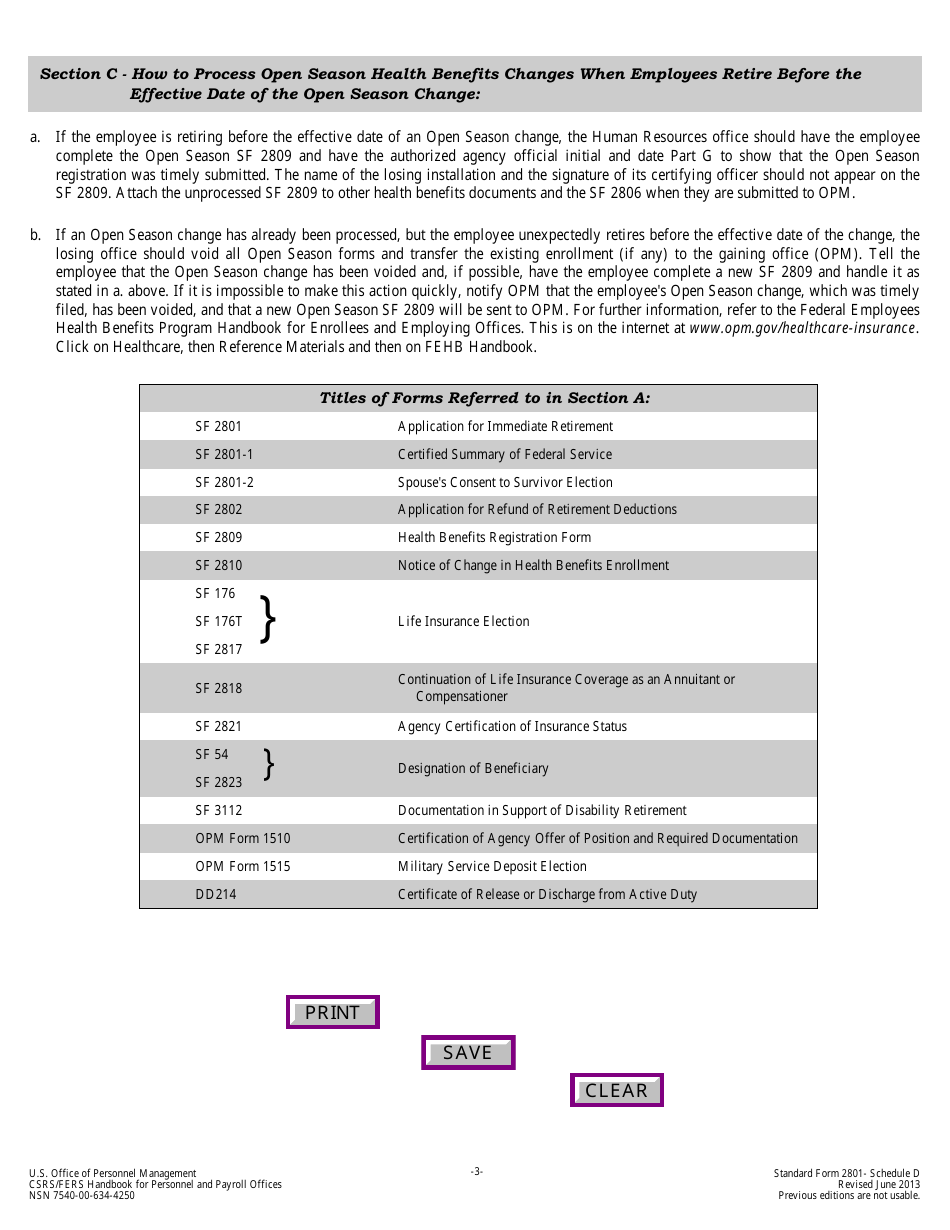 OPM Form SF-2801 Application for Immediate Retirement, Page 21