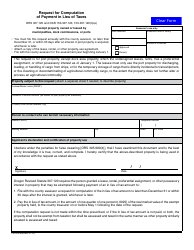 Document preview: Form 150-303-008 Request for Computation of Payment in Lieu of Taxes - Oregon