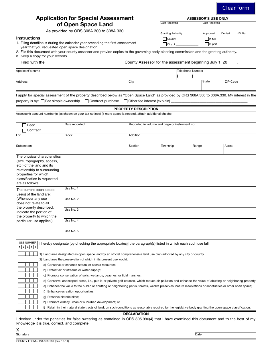 Form 150-310-106 - Fill Out, Sign Online and Download Fillable PDF ...