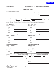 Document preview: Form 150-303-055 Real Property Order - Oregon