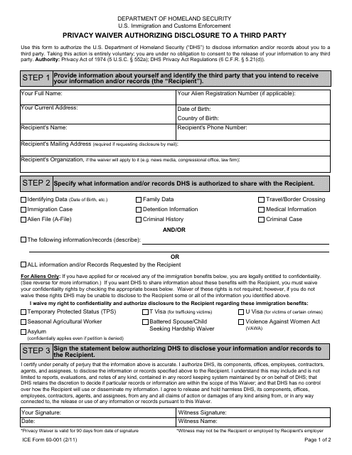 ice-form-60-001-download-fillable-pdf-or-fill-online-privacy-waiver