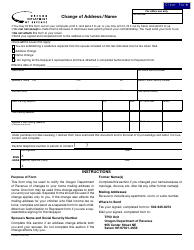 Document preview: Form 150-800-735 Change of Address/Name - Oregon
