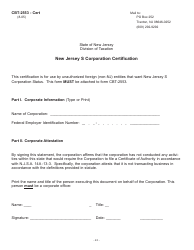 Form CBT-2553 New Jersey S Corporation or New Jersey Qsss Election - New Jersey, Page 3