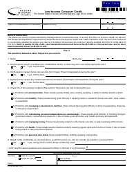 Form 150-101-024 Low-Income Caregiver Credit - Oregon