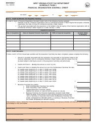 Form WV/FOGW-1 Schedule FOGW-1 &quot;Financial Organization Goodwill Credit&quot; - West Virginia