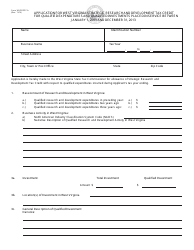 Document preview: Form WV/SRDTC-A Application for West Virginia Strategic Research and Development Tax Credit for Qualified Expenditures and Qualified Investments Placed in Service on or After January 1, 2003 - West Virginia