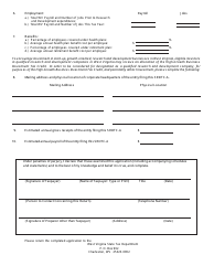 Form WV/SRDTC-A Application for West Virginia Strategic Research and Development Tax Credit for Qualified Expenditures and Qualified Investments Placed in Service on or After January 1, 2003 - West Virginia, Page 4