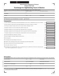 Document preview: Form CCF-ST Surcharge for Sightseeing Tours in Boston - Massachusetts
