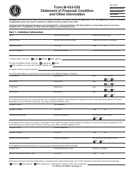 Document preview: Form M-433-OIS Statement of Financial Condition and Other Information - Massachusetts