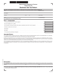 Form ST-10 Business Use Tax Return - Massachusetts