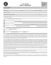 Form M-656 &quot;Offer in Settlement&quot; - Massachusetts