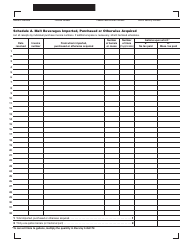 Form AB-1 Alcoholic Beverages Excise Return - Massachusetts, Page 2