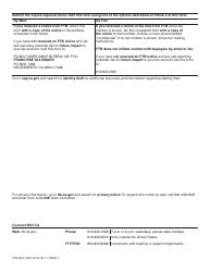 Form FTB3552 Identity Theft Affidavit - California, Page 2