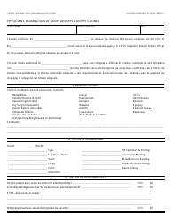 Form AD524 (BI) Physician&#039;s Examination of Adoption Applicant/Petitioner - California