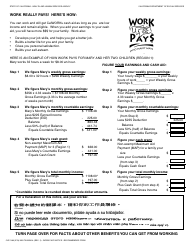 Document preview: Form CW2166 Work Pays Notice - California