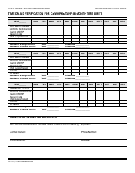 Form CW2191 Time on Aid Verification for Calworks/TANF 48-month Time Limits - California, Page 2