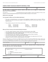 Document preview: Form CW2201 Unemployment Insurance Benefits Referral Form - California