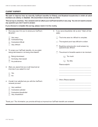 Document preview: Form CF377.2A2 Client Survey - California