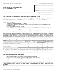 Form CW2208 Your Welfare-To-Work (Wtw) 24-month Time Clock - California