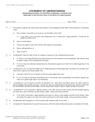 Form AD885D Statement of Understanding Agency Adoptions Program - Alleged Natural Father of a Child Who Is Detained, a Juvenile Court Dependent in out-Of-Home Care, or the Ward of a Legal Guardian - California, Page 2