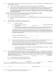 Form AD899 Statement of Understanding - Mother or a Presumed Father of the Indian Child Who Is Not Detained, a Juvenile Court Dependent in out-Of-Home Care, or a Ward of a Legal Guardian - Agency Adoptions Program - California, Page 5