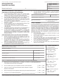 Form CF385 Application for Disaster Calfresh - California