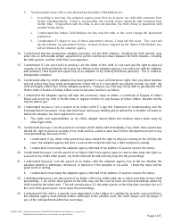 Form AD899C Statement of Understanding Agency Adoptions Program - Alleged Natural Father of an Indian Child Who Is Not Detained, a Juvenile Court Dependent in out-Of-Home Care, or the Ward of a Legal Guardian - California, Page 4