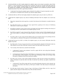 Form AD899D Statement of Understanding Agency Adoptions Program (Alleged Natural Father of an Indian Child Who Is Detained, a Juvenile Court Dependent in out-Of-Home Care, or the Ward of a Legal Guardian) - California, Page 5
