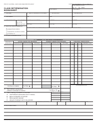 Document preview: Form CF842 Claim Determination Worksheet - California