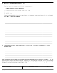 Form AAP1 Request for Adoption Assistance Program Benefit - California, Page 2