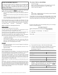 Form DFA377.4 QR Food Stamp Notice of Change for Change Reporting Household - California, Page 2