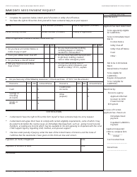 Document preview: Form CW4 Immediate Need Payment Request - California