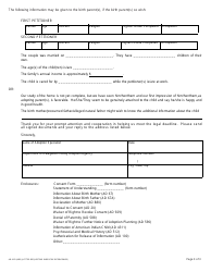 Form AD4313 Letter Requesting Parent Be Interviewed - California, Page 3