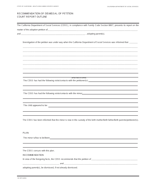Form AD4315  Printable Pdf