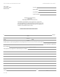 Document preview: Form DPA13 Request for State Hearing Before the State Department of Social Services - California