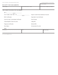 Document preview: Form CW31 Receipt for Documents - California