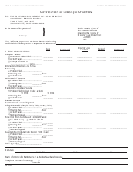 Document preview: Form AD28 Notification of Subsequent Action - California