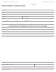 Document preview: Form AD29 Employment Verification - California
