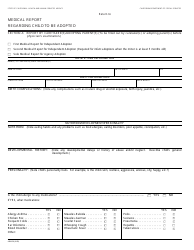 Document preview: Form ADM36 Medical Report Regarding Child to Be Adopted - California