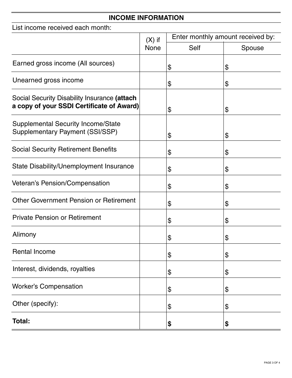 Form ADSA1B Assistance Dog Special Allowance (Adsa) Application for Social Security Disability Insurance (Ssdi) Recipients - California, Page 3