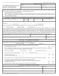 Form CW61 Authorization to Release Medical Information - California, Page 2