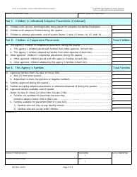 Form AD56A Agency Adoption Program Quarterly Statistical Report - California, Page 2