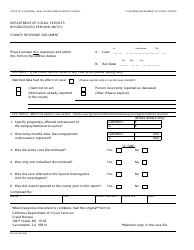 Document preview: Form DPS528 Ievs/Deceased Persons Match - County Response Document - California
