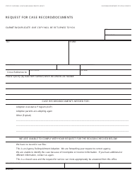 Document preview: Form AD200 Request for Case Record/Documents - California