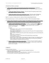 Form AD202B Intercountry Adoption Program Quarterly Statistical Report - California, Page 11