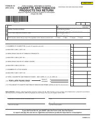 Document preview: Form M-110 Cigarette and Tobacco Products Tax Return - Hawaii